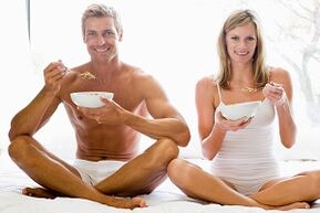 Essen Sie Lebensmittel, um die Potenz zu steigern